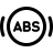 Ikon af ABS symbol for antiblokeringssystem