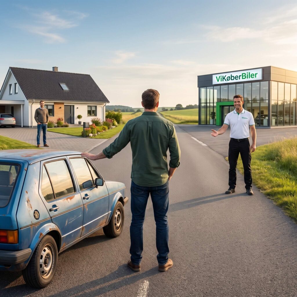 Bilejer vælger mellem at sælge til forhandler eller sælge selv